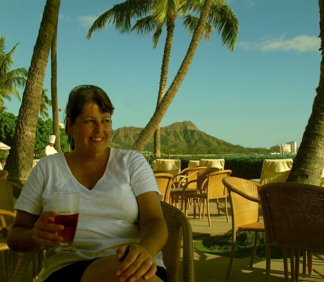 Sue Elliot in Waikiki Hawaii